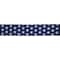 2.5" x 6.6yd. Blue & Silver Stars Wired Cross Linen Ribbon by Celebrate It®